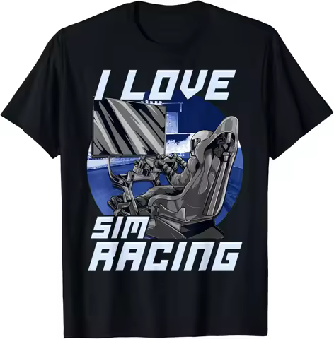I Love Sim Racing - Car and Driving Simulator Rig Owners T-Shirt,100% cotton