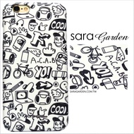 【Sara Garden】客製化 手機殼 蘋果 iPhone 6 6S i6 i6s 4.7吋 插畫 嘻哈 街頭 手工 保護殼 硬殼