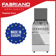 Fabriano Gas Range - F5N40E3-SS 50cm,  4 Gas Burners + Electric Oven