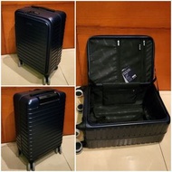 20吋 前開蓋 前揭式 可手提上機行李箱，四正實用，亦適合日常購物使用或放置於衣櫃內收藏不方便擠壓之衣物品  深藍色 廉航 20 吋 20”以下 手提 旅行喼 行李喼 hand carry trave