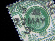 1931年香港(Hong Kong)英皇佐治五世(King George V)2仙(Cents)郵票(Date chop:1931年5月27日戳)