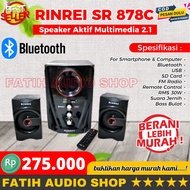 Speaker Aktif RINREI SR 878C Audio Multimedia 2.1 Super Woofer Bluetooth Super Bass - USB - SD Card - Radio - Remote - Speaker Rinrei SR-878C Speaker Bluetooth~F.A.S