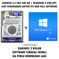 HARDDISK LAPTOP 500GB + WINDOWS 11 PRO | SUDAH TERINSTALL WINDOWS 11 PRO 64BIT | FULL APLIKASI | HDD
