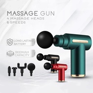 Spine Massage Machine 6 Speeds Portable 4 Massager Head Silent Relaxation Gun Massage