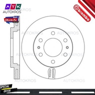 จานเบรคหน้า MITSUBISHI TRITON 4WD 4X4 2019- PAJERO SPORT III 2.4 DI-D 4X4 3.0 MIVEC 4X4 2015- 09 E06