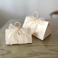 Favor Boxes Wrap Boxes Party Favor Bags with Bow Ribbon Pearl Treat Boxes Paper Candy Bags for Weddi