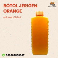 1000 ml orange jerry cans | 1L orange jerry can bottle