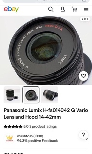 🌟超值手快有🌟Panasonic Lumix G Vario 14-42mm f/3.5-5.6 I| ASPH OIS Zoom Lens 鏡頭 (原價$15xx)