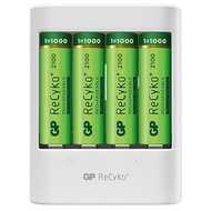 Bộ pin GP kèm sạc ReCycko+ GPU411USB210E-2GB4 (sạc USB, 4v Recyko+ AA, 2000mAh)