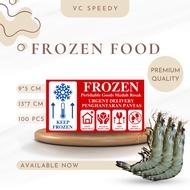 Fragile Sticker Label Live Fish Live Plant Fresh Food Frozen Food 9cm*5cm 13cm*7cm