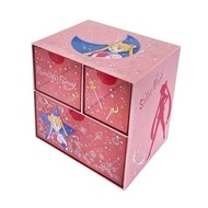 美少女戰士 Sailormoon 日版 桌上 三格 收納盒 抽屜 儲物 小櫃桶 (粉紅)