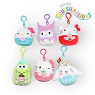 [SG 2FOR$18.9] Squishmallow Keychain 3.5inch Kuromi Cinnamoroll Pompom Melody Hello Kitty