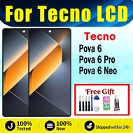For AMOLED/TFT Tecno Pova 6 Neo Pova 6 Pova 6 Pro 5G LCD Display Touch Screen Replacement