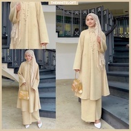 Mahsuri Kurung Haurabelle Baju Kurung Ironless Wrinkle Crepe Baju Raya Kurung Moden Baju Bridesmaid