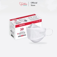 Curesys เคียวร์ซิส 3D Medical Face Mask White หน้ากากอนามัยทรง 3D กรอง 3 ชั้น 50 ชิ้น สีขาว