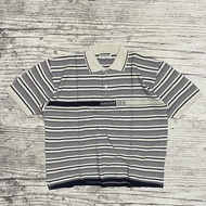 Kaos kerah poloshirt polo casual salur garis strip vintage grandslam Munsingwear second bekas thrift