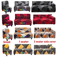 Armless Sofa Cover/Single Sofa Cover/Regular Sofa Cover/L shape Sofa Cover/Corner Set Sofa Cover Printed Grometry Design Furniture Cover