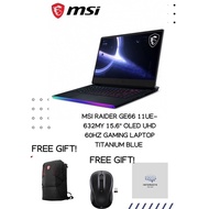 MSI RAIDER GE66 11UE-632MY 15.6" OLED UHD 60HZ GAMING LAPTOP - TITANIUM BLUE