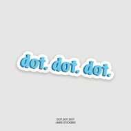 Sticker dot.dot.dot.dot.