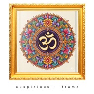 Photo Frame Sign Om Success Love Fortune Progress Trade Eliminate Obstacles Size 28x28 Centimeters