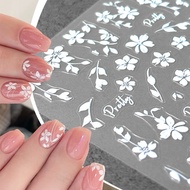 3D Flower Nail Stickers Simple Flowers Nail Art Adhesive Gel Sliders Summer Decoration Manicure
