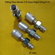 5/ 8 Straight Nipple Press Fitting Oring R134