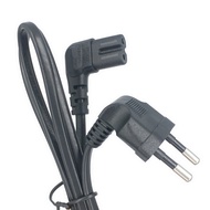 EU CEE7/16 extension cord, Figure 8 C7 AC power cord European type right angled 90 degree to IEC C7 