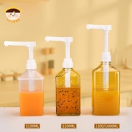〔8C05〕 1100ml Coffee Syrup Dispenser Multi-Function Honey Sauce Ketchup Bottle with 5/8/10CC Pump Sc