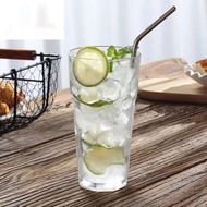 Set of 12 340ml glass cups or set of 6 beautiful white 8-cornered glass cups / coffee cups / smoothi