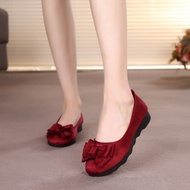 jelly shoes women xes women shoes Kasut kain Beijing lama yang tidak licin baru
