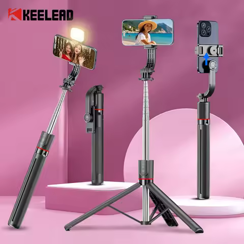 KEELEAD 1717mm Selfie Stick Detachable Phone Stand Wireless Stable Tripod for Iphone Xiaomi Mobile P
