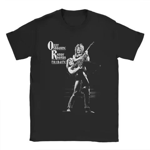 Heavy Metal Rock Ozzy Osbourne Tribute T Shirt Men's Pure Cotton Fun T-Shirt O Neck Tee Shirt Short 