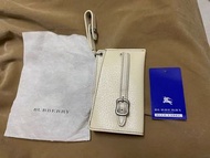 Burberry藍標米色鑰匙包/行李吊牌