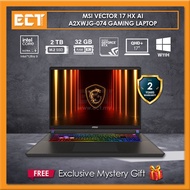 MSI Vector 17 HX AI A2XWJG-074 Gaming Laptop (CU9-275HX 4.60Ghz,2TB PCIe SSD,32GB D5,NV RTX5090 24GB