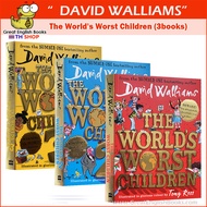 (In Stock) ชุดหนังสือภาษาอังกฤษจากนักเขียนชื่อดัง DAVID WALLIAMS: The World's Worst Children (3books)