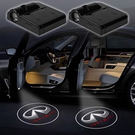 2Pcs Car LED Decorative Door Light Welcome Projector Lamp For Infiniti IPL Q30 Q50 Q60 Q70 QX30 QX50