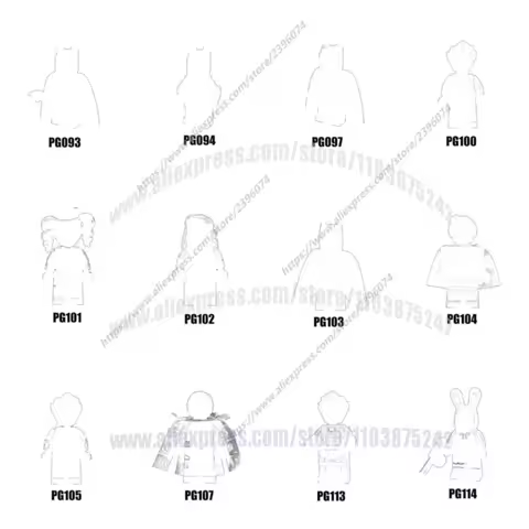 Single models Action Figures Building Blocks children Series-135 PG100 PG101 PG102 PG103 PG104 PG105