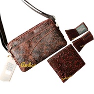 Raya Combo Sling bag with wallet Rush Rider Crazy horse leather