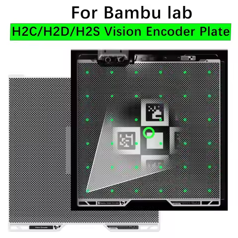 For Bambu Lab H2D Vision Encoder Plate 3D Printer 50μm Motion Accuracy Advanced Calibration Bambulab