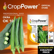 (50 GRAM) Biji Benih Bendi Ten Brothers 十兄弟 OK10 CROP POWER F1 Hybrid Okra Seeds 秋葵羊角豆种子 OK 10