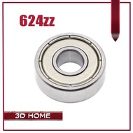 10PCS/LOT 624 624Z 624ZZ ball bearing 4*13*5 mm chrome steel bearing for 3D printer