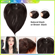 The Shop Is In Thailand. Length 32cm Hairpiece To Cover Thinning Hair White Clip Wig In The Middle F