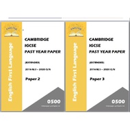 IGSCE Past Years Papers English First Language 0500 (Paper 1/Paper 2/ Set) 3 Year Series/  5 Year Se