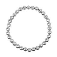 【正佳珠寶】天鐵 頂級天鐵隕石 6mm 天鐵鎳鐵隕石手珠