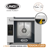 UNOX BAKERLUX SHOP.Pro Arianna Convection Oven XEFT-04HS-ELDP LED Control Double Glass Door 460x330mm