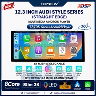 ⚡7870S 12.3 Inch 2K Android Player 360⚡12.3 Inch 7870S Audi Style Straight Edge Octa Core 4G Navigat