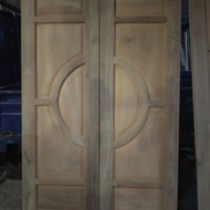 pintu kupu tarung minimalis kayu jati