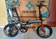 Sepeda Lipat Folding Bike Odessy Ritz Steel 16" 7Speed (TANPA BONCENGAN)