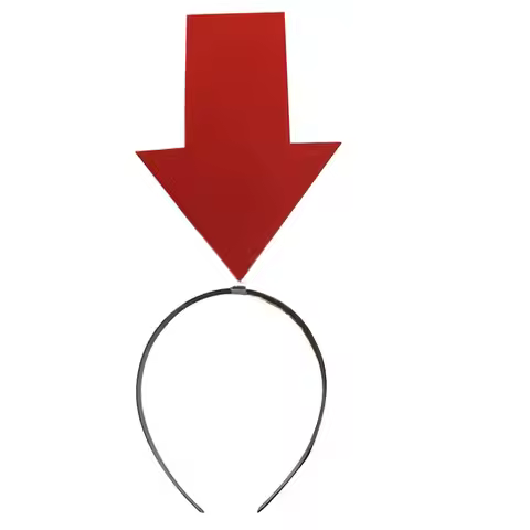 Red Arrow Headband Halloween Party Funny Cute Hairband Trick Props Hairband Arrow Symbol Decoration