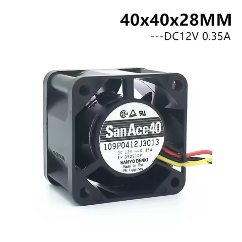 New San Ace 40 12V 0.35A 4028 40x40x28mm Server Fan 40mm Server Case Cooling Fan 109P0412J3013 3pin